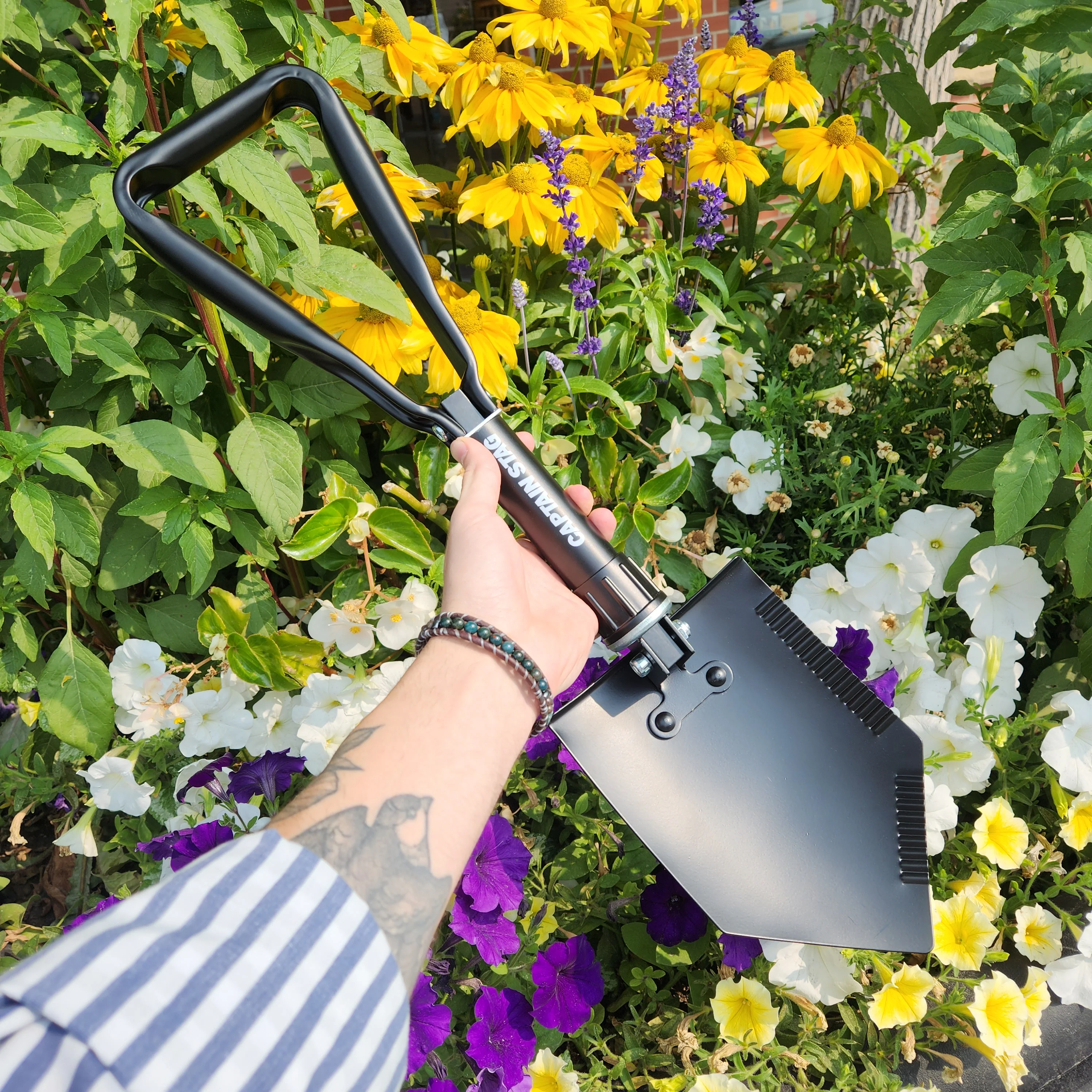 Captain Stag Foldable Steel Shovel