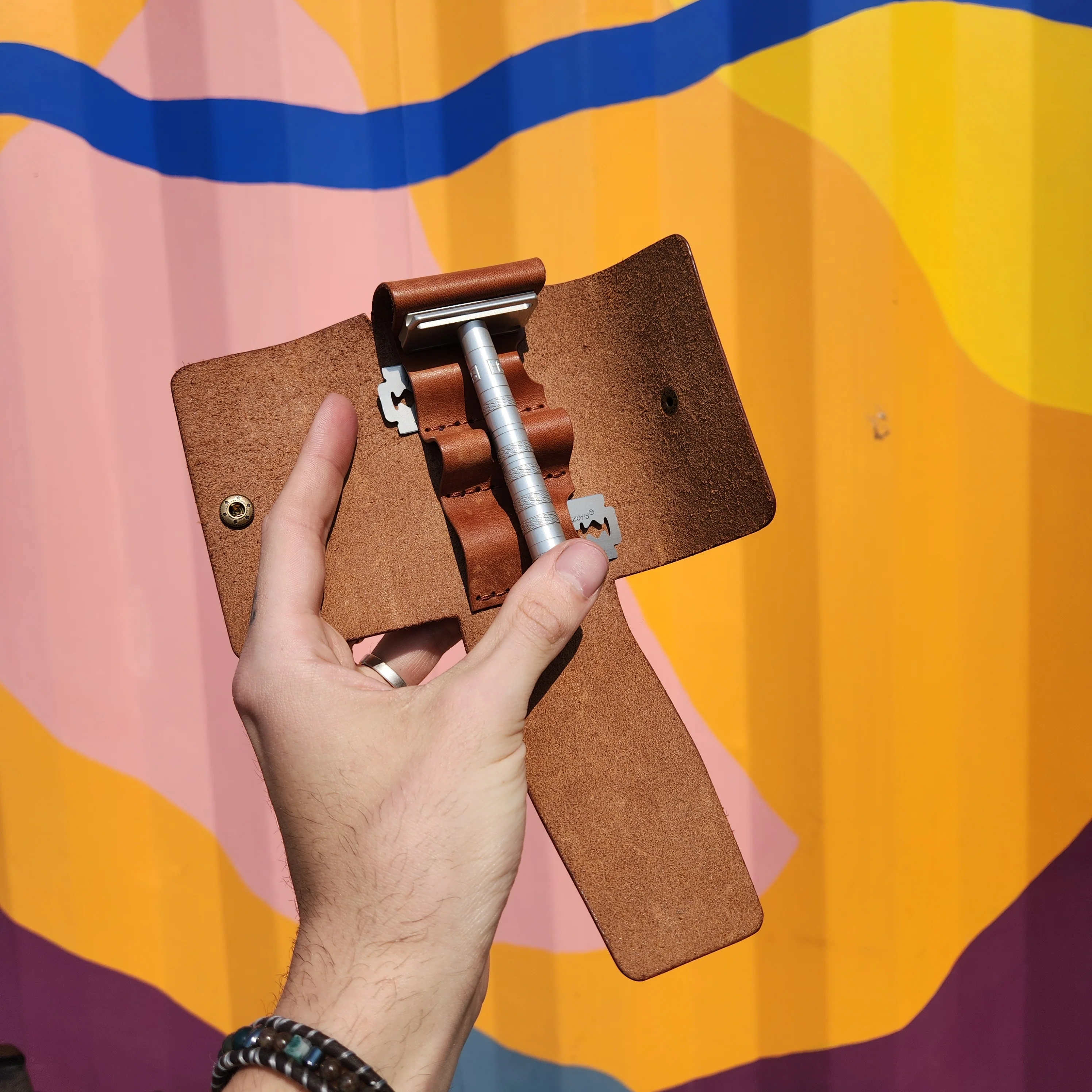 Jack Raymond Leather Safety Razor Holster - Image 3