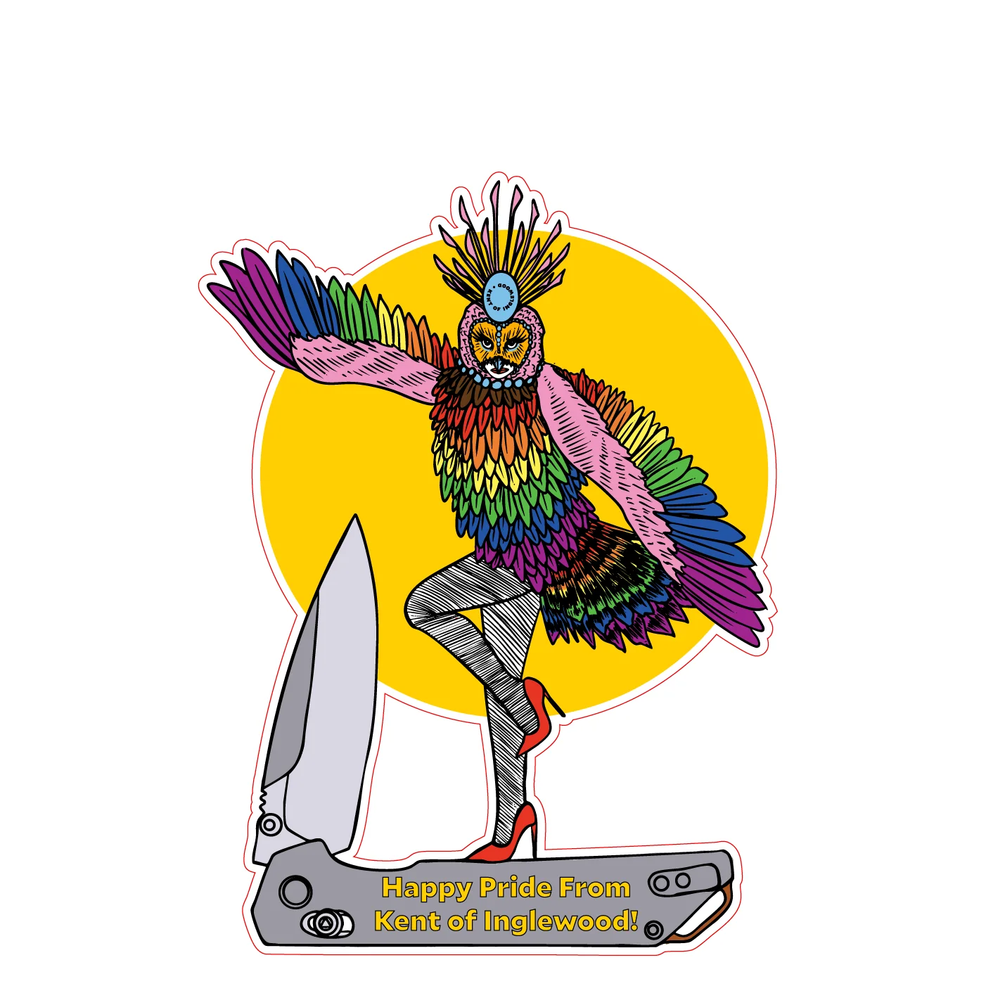 Kent of Inglewood Pride Sticker