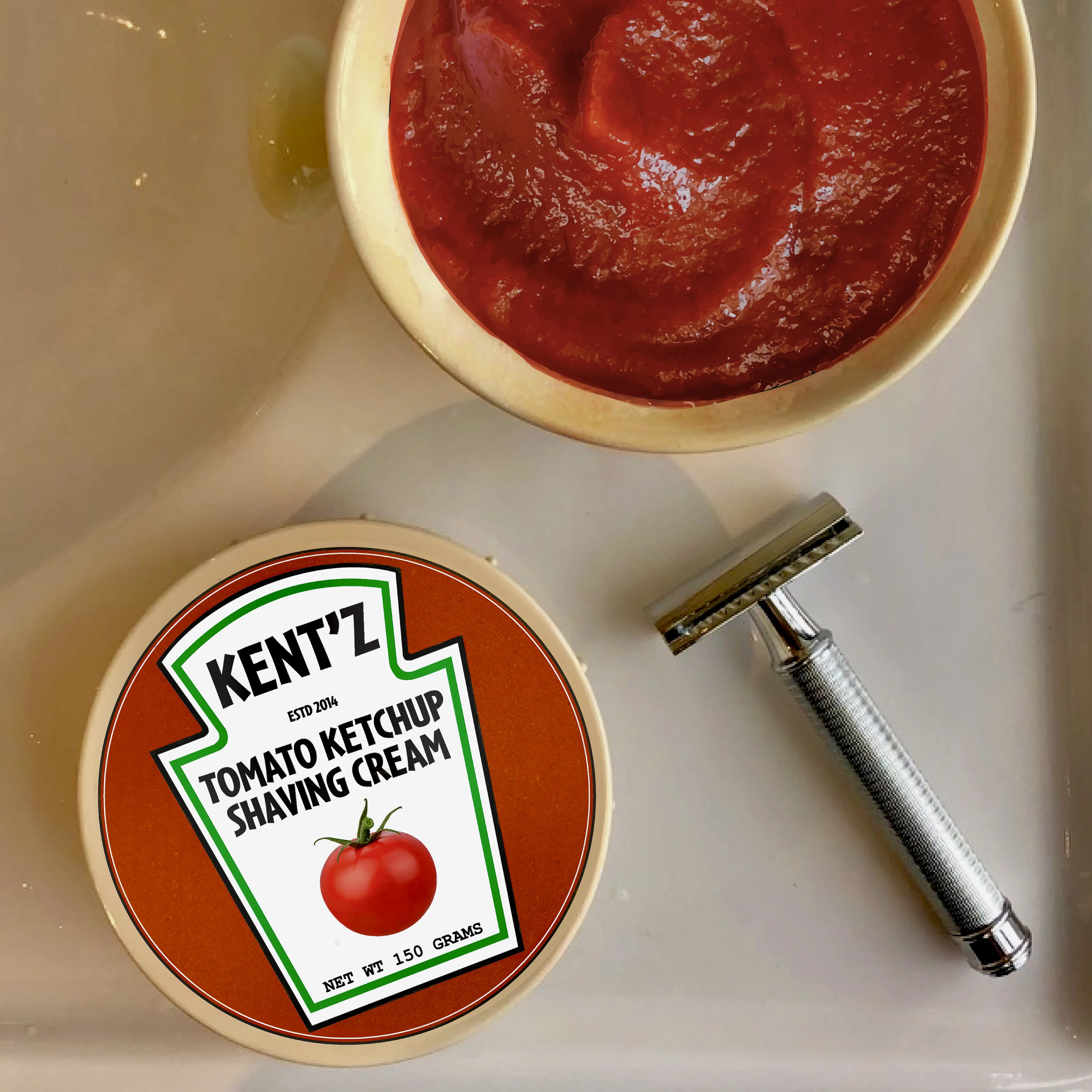 Kent'z Ketchup Shaving Cream 150g