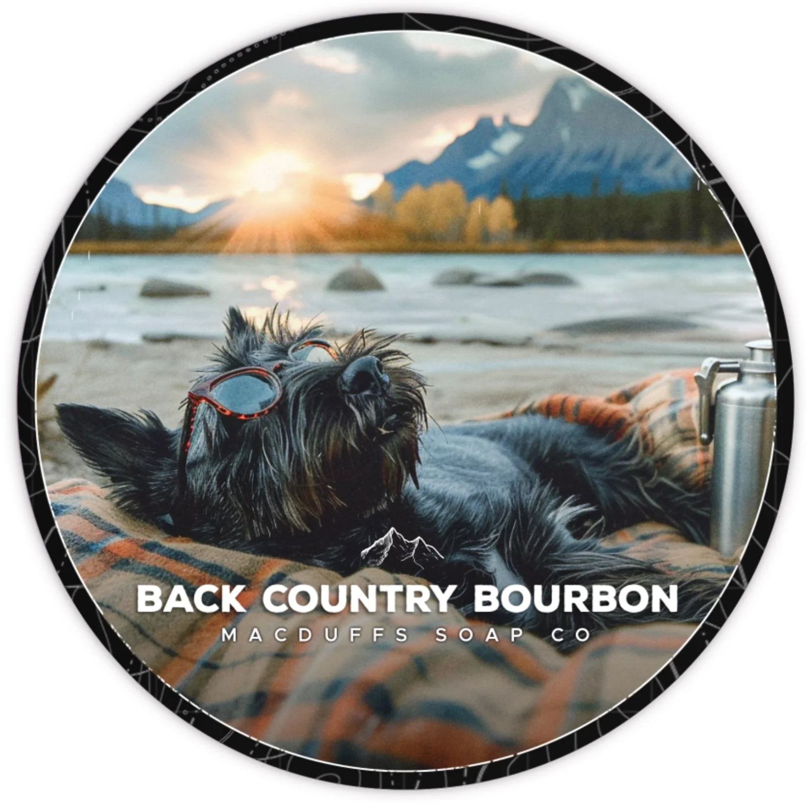 MacDuffs Soap Company Backcountry Bourbon Shaving Soap