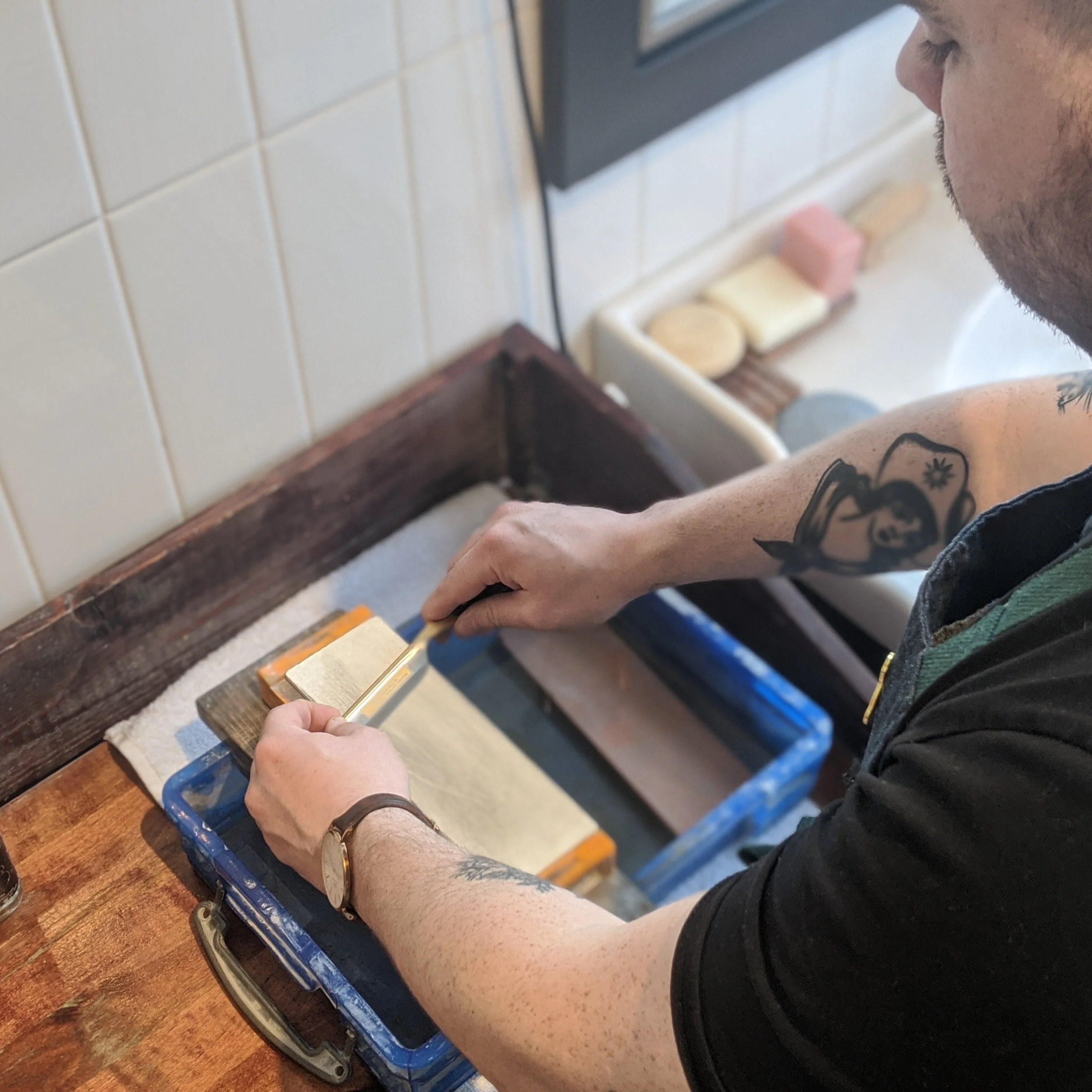 Mail-In Sharpening/Honing Service Label