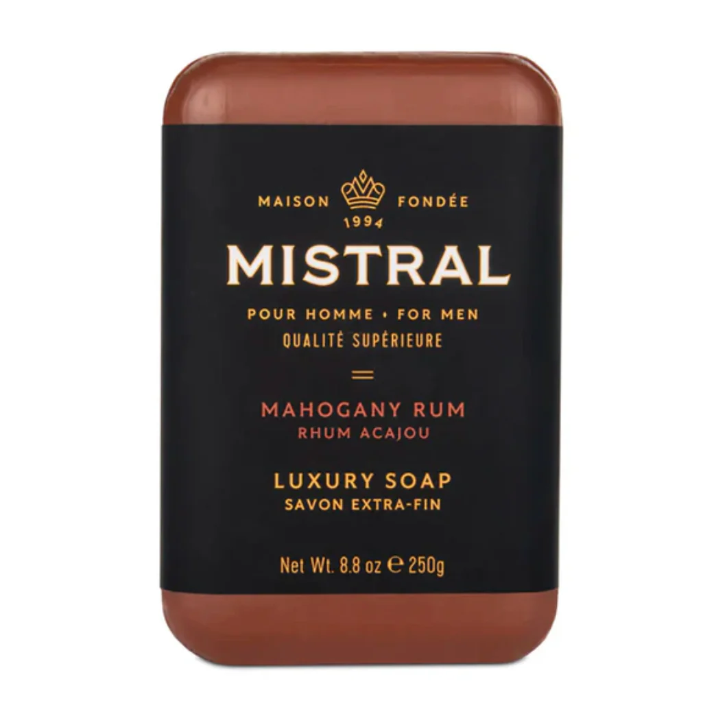 Mistral For Men Mahogany Rum Bar Soap
