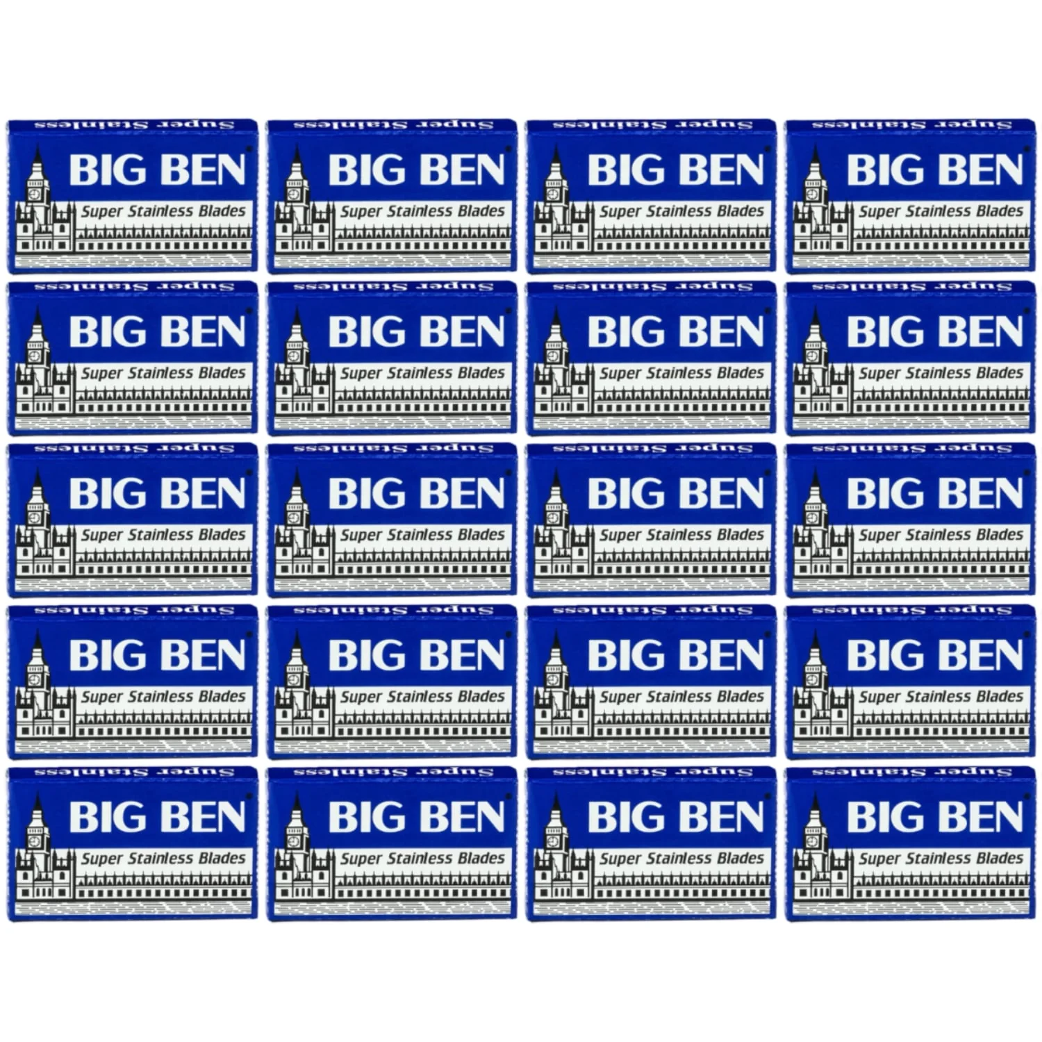 Sleeve of Big Ben Razor Blades (100 Blades)