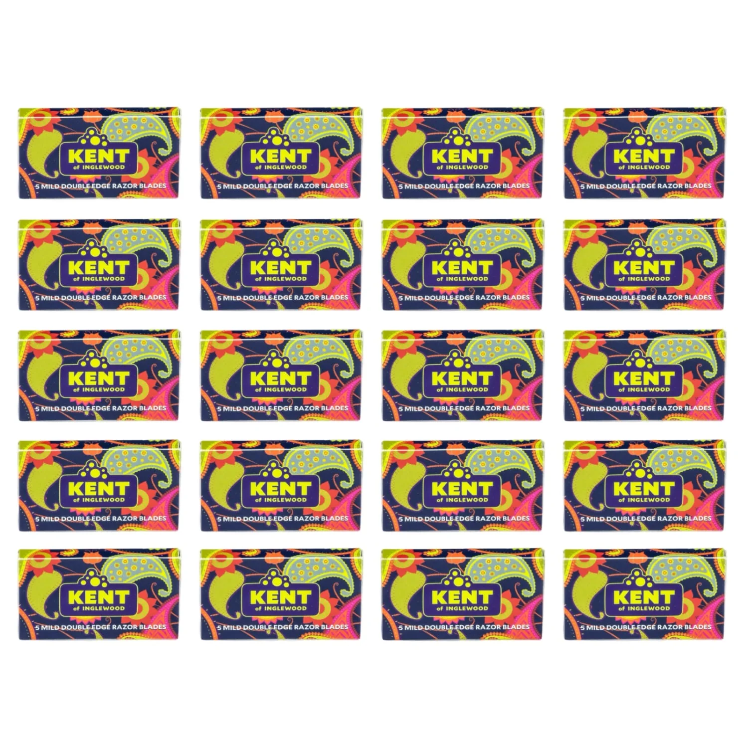 Sleeve of Kent of Inglewood Mild Razor Blades (100 Blades)